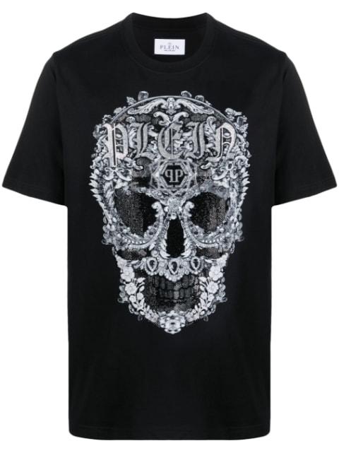 Baroque Skull cotton T-shirt by PHILIPP PLEIN
