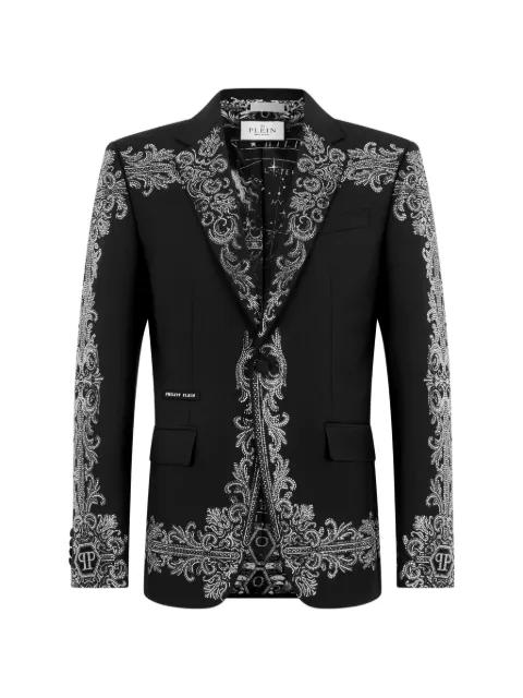 Baroque strass-embellished blazer by PHILIPP PLEIN