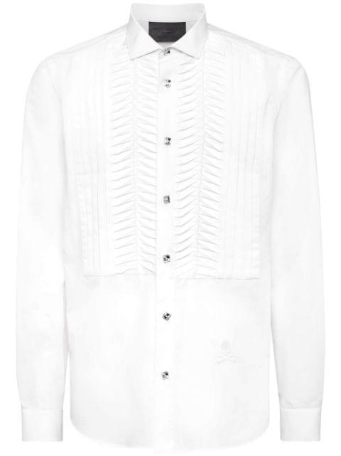 Black Tie long-sleeve shirt by PHILIPP PLEIN