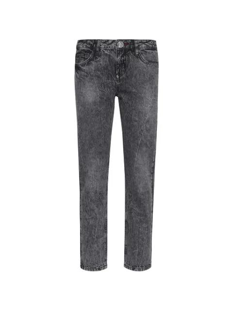 Boyfriend Angel cropped denim jeans by PHILIPP PLEIN