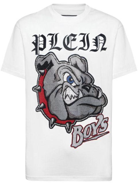 Bulldogs cotton T-shirt by PHILIPP PLEIN