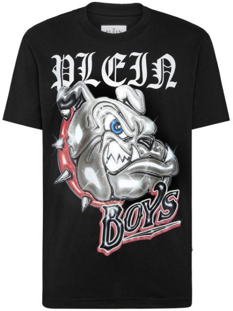 Bulldogs cotton T-shirt by PHILIPP PLEIN