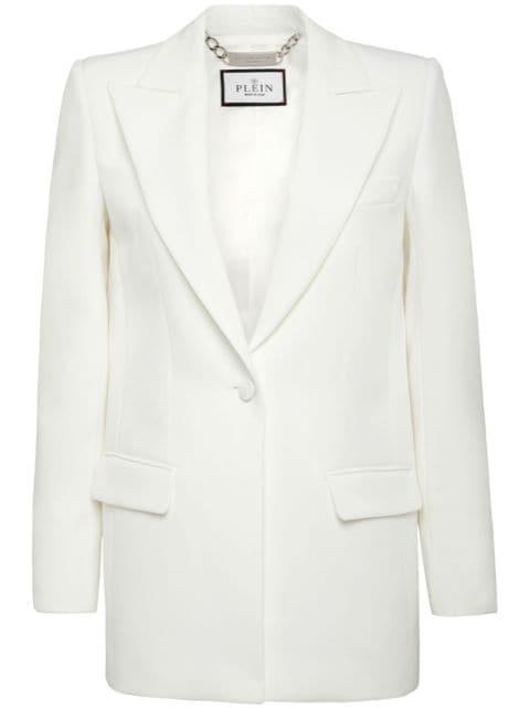 Cady single-breasted peaked blazer by PHILIPP PLEIN