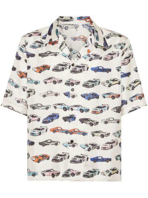 Cars Racing bowling shirt by PHILIPP PLEIN