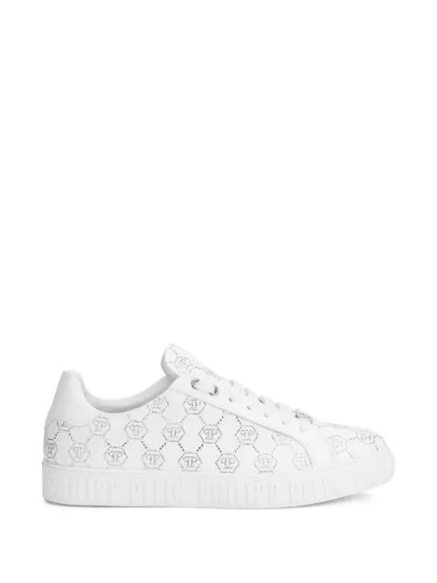 Carson monogram strass low-top sneakers by PHILIPP PLEIN