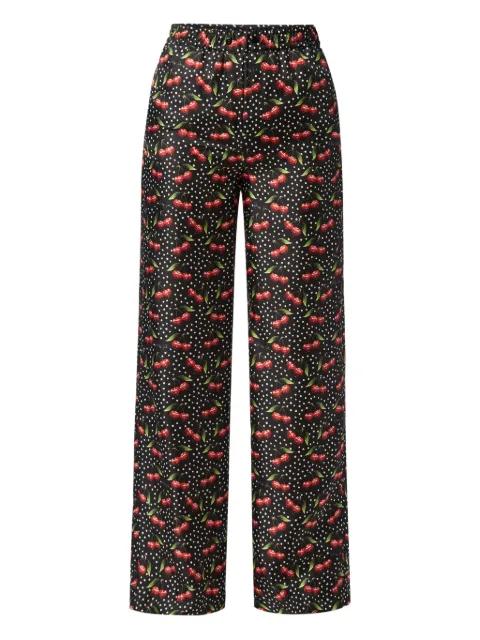 Cherries straight-leg trousers by PHILIPP PLEIN