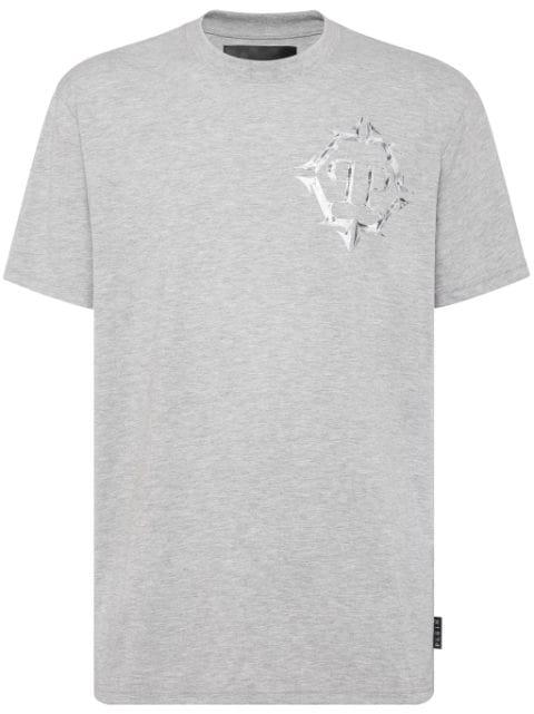 Chrome logo-print T-shirt by PHILIPP PLEIN