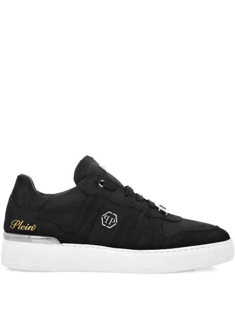 Cocco nubuck leather low-top sneakers by PHILIPP PLEIN