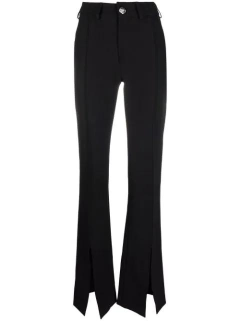 Cody high-waisted trousers by PHILIPP PLEIN