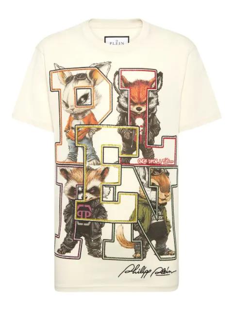College Animals T-shirt by PHILIPP PLEIN