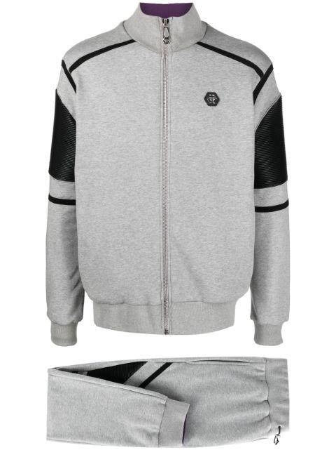 Constructed cotton tracksuit (set of two) by PHILIPP PLEIN