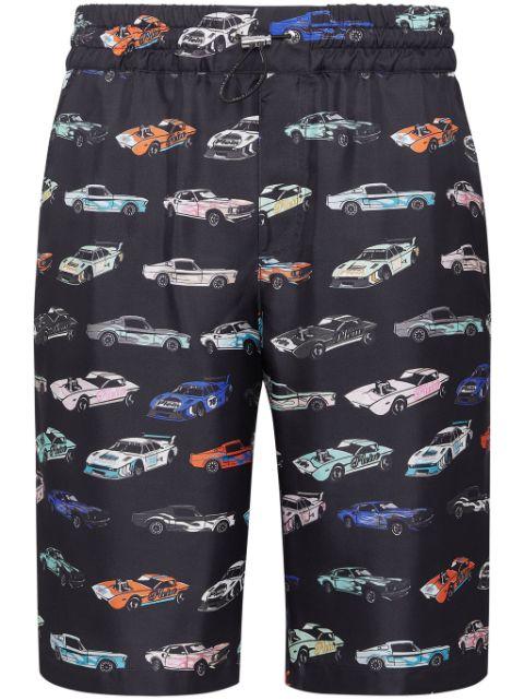 Cool Kid Cars Racing shorts by PHILIPP PLEIN
