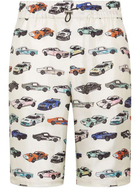 Cool Kid Cars Racing shorts by PHILIPP PLEIN