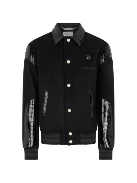 Coster crocodile-effect jacket by PHILIPP PLEIN
