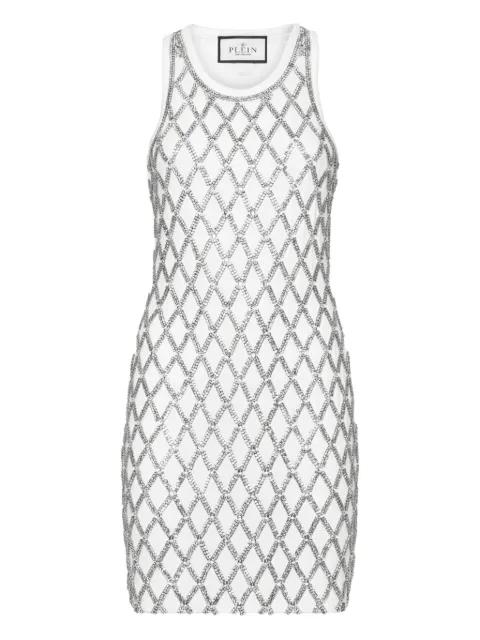 Crystal Net mini dress by PHILIPP PLEIN