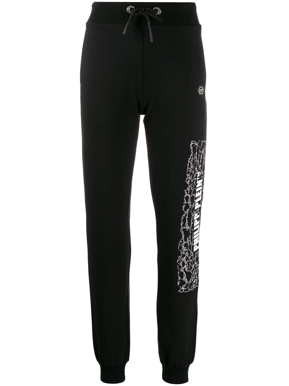 Crystal Plein track pants by PHILIPP PLEIN
