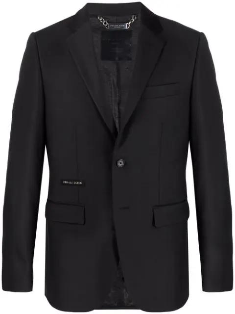 Crystal Skull single-breasted blazer by PHILIPP PLEIN