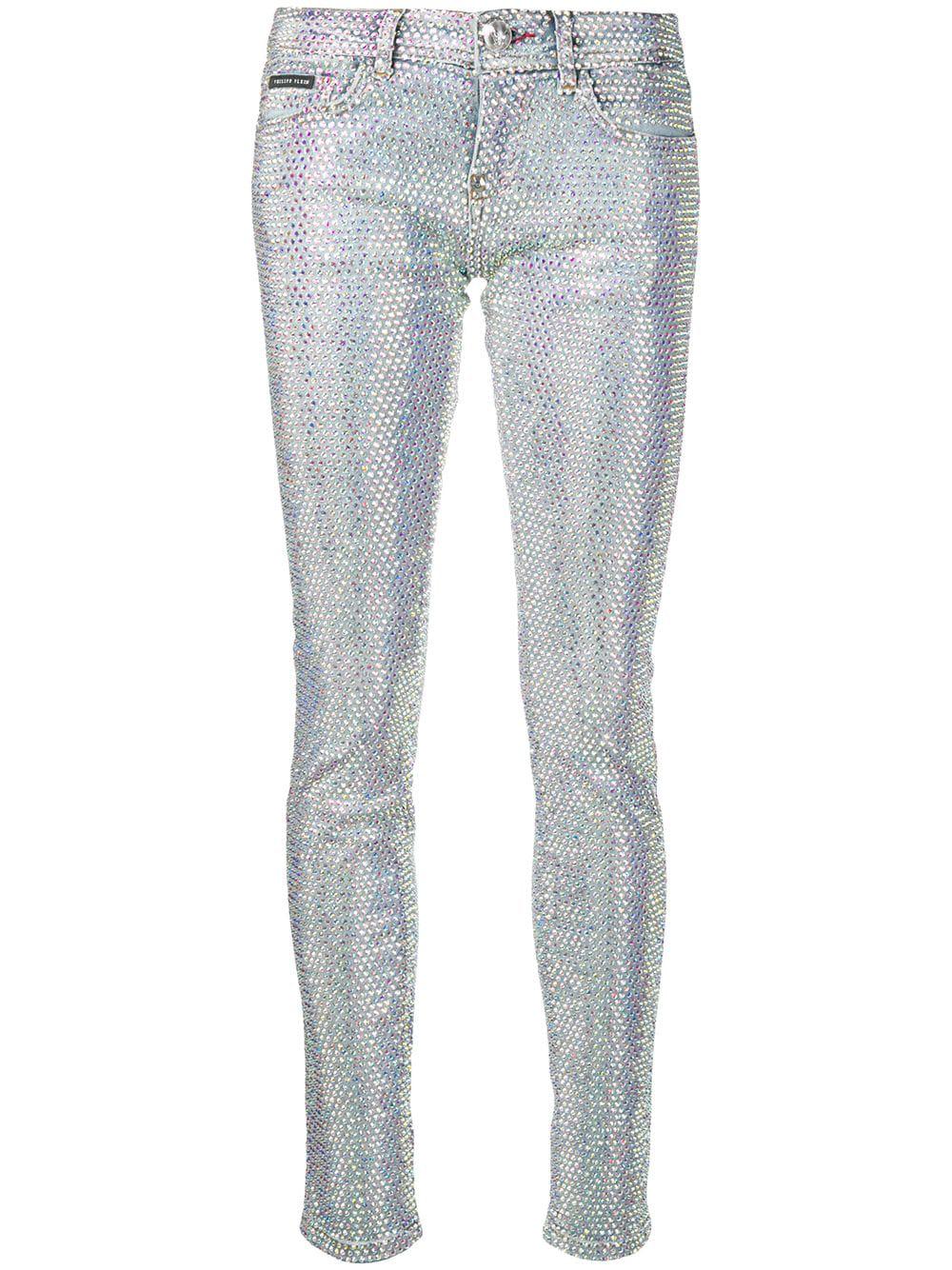 Crystal slim fit jeans by PHILIPP PLEIN