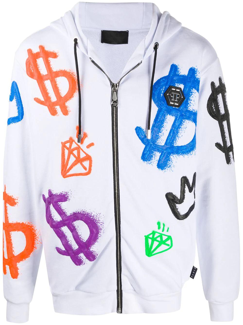Dollar Sign hoodied jacket by PHILIPP PLEIN
