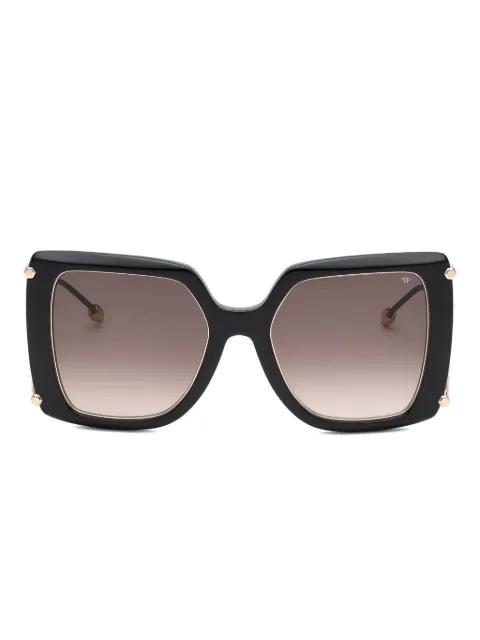 Queen geometric-frame sunglasses by PHILIPP PLEIN EYEWEAR