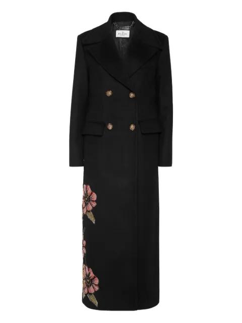 Fairy embroidered long coat by PHILIPP PLEIN