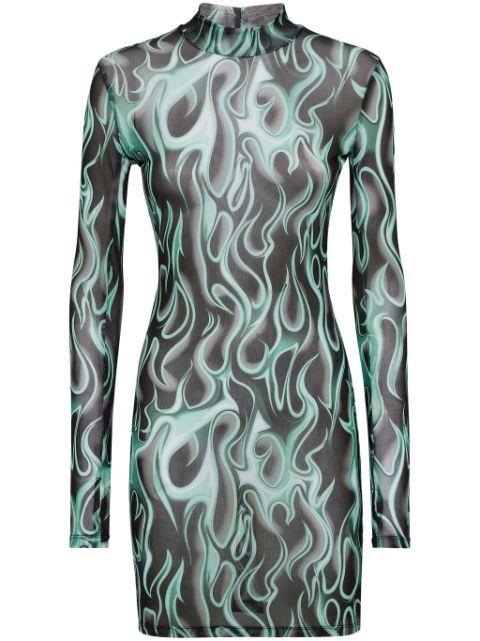 Flame minidress by PHILIPP PLEIN