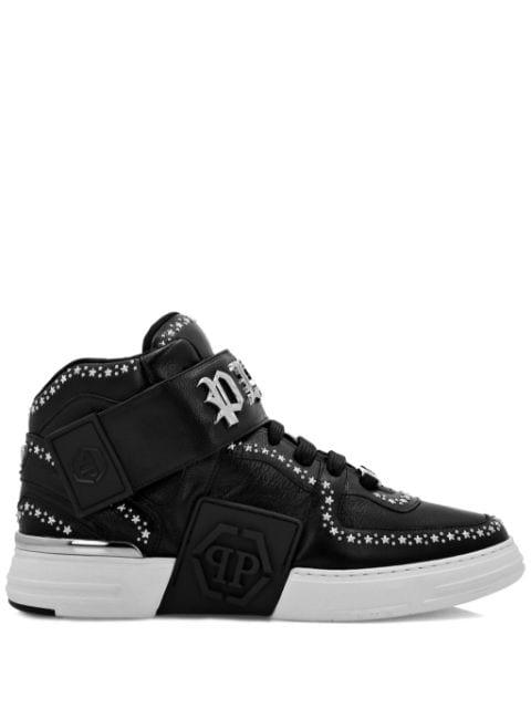 Gothic Plein mid-top sneakers by PHILIPP PLEIN