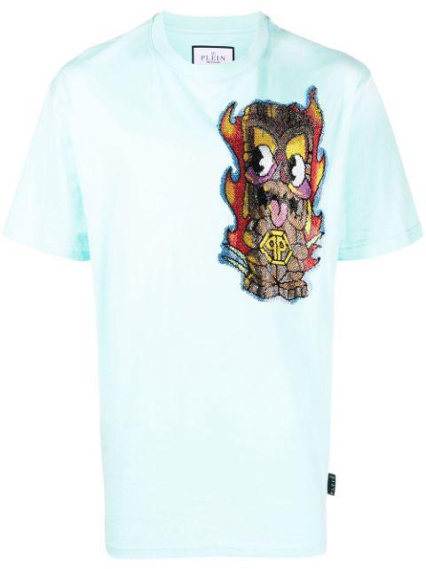Hawaii embellished short-sleeve T-shirt by PHILIPP PLEIN
