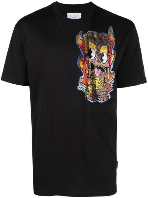 Hawaii embellished short-sleeve T-shirt by PHILIPP PLEIN