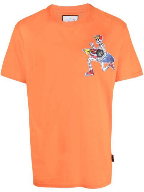 Hawaii graphic-print cotton T-shirt by PHILIPP PLEIN