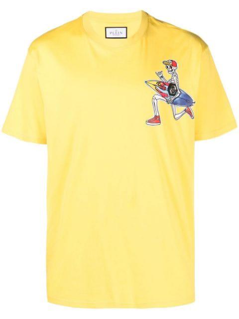 Hawaii graphic-print cotton T-shirt by PHILIPP PLEIN