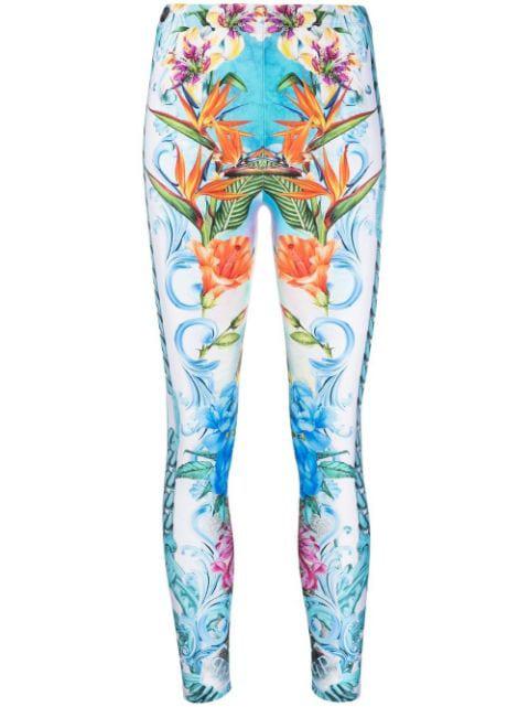 Hawaii graphic-print leggings by PHILIPP PLEIN