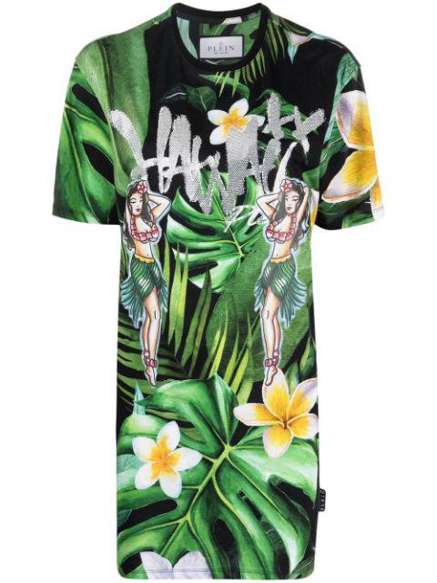 Hawaii-print T-shirt by PHILIPP PLEIN