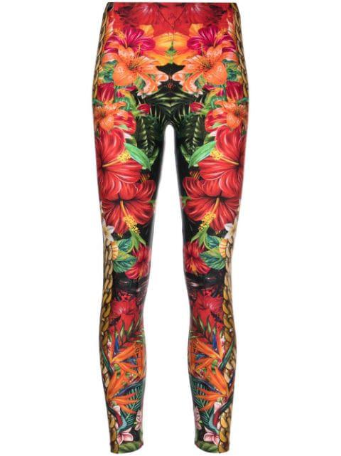 Hawaii-print leggings by PHILIPP PLEIN