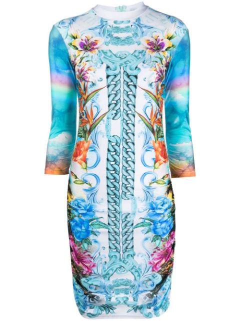 Hawaii-print mini dress by PHILIPP PLEIN