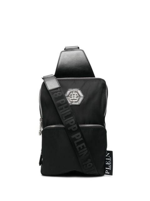 Hexagon logo plaque cross body bag by PHILIPP PLEIN