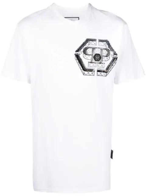 Hexagon logo print T-shirt by PHILIPP PLEIN