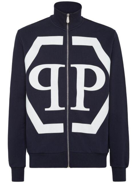 Hexagon logo-print sweatshirt by PHILIPP PLEIN