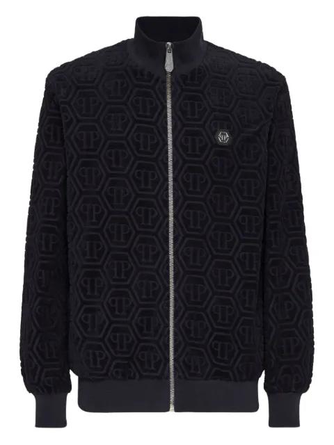 Hexagon-logo zip-up jacket by PHILIPP PLEIN