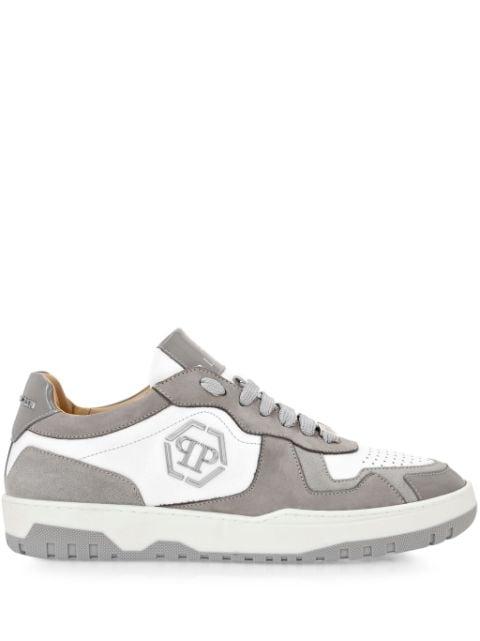 Hexagon panelled low-top sneakers by PHILIPP PLEIN