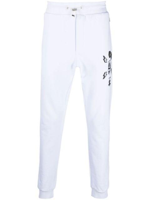 Hexagon tapered track pants by PHILIPP PLEIN