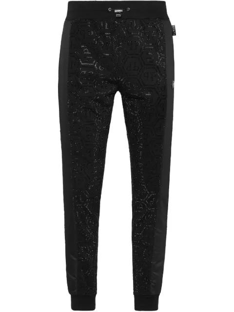 Inserts Monogram Strass track pants by PHILIPP PLEIN