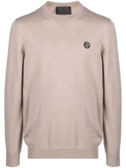 Istitutional merino knit jumper by PHILIPP PLEIN