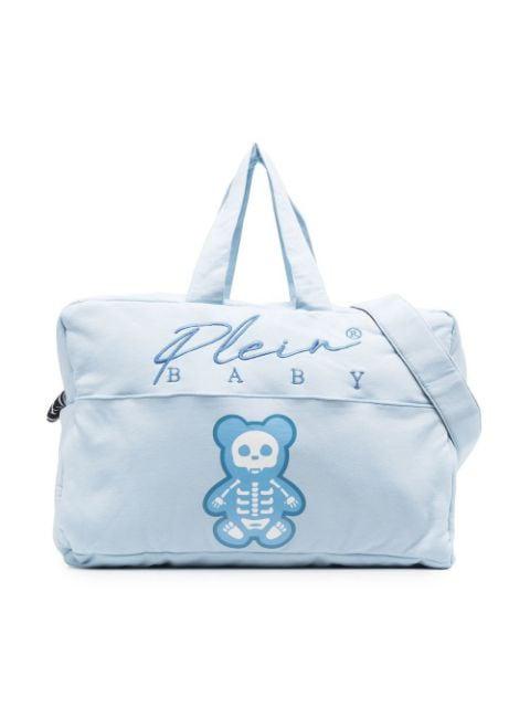 embroidered-logo baby diaper bag by PHILIPP PLEIN JUNIOR