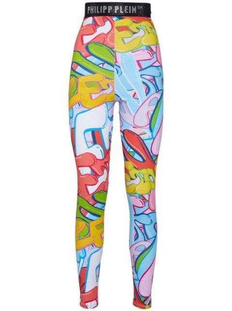 Leggings Bombing Graffiti by PHILIPP PLEIN