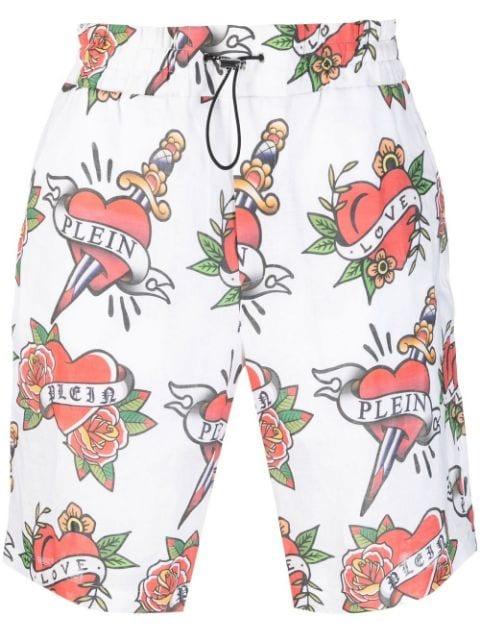 Love linen shorts by PHILIPP PLEIN