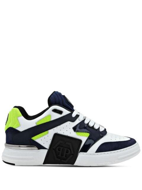 Mix logo-patch sneakers by PHILIPP PLEIN