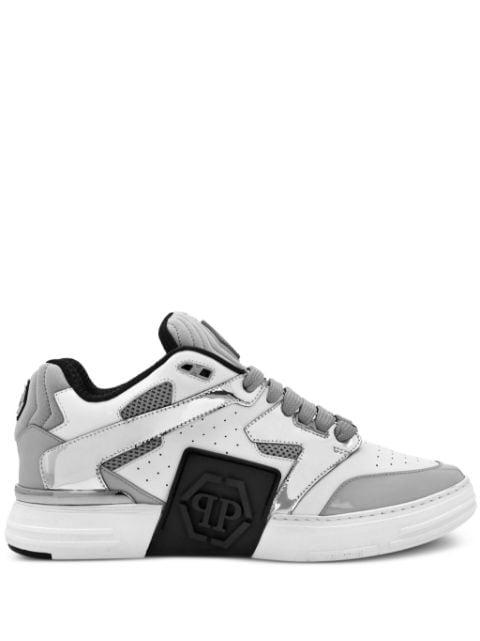 Mix logo-patch sneakers by PHILIPP PLEIN