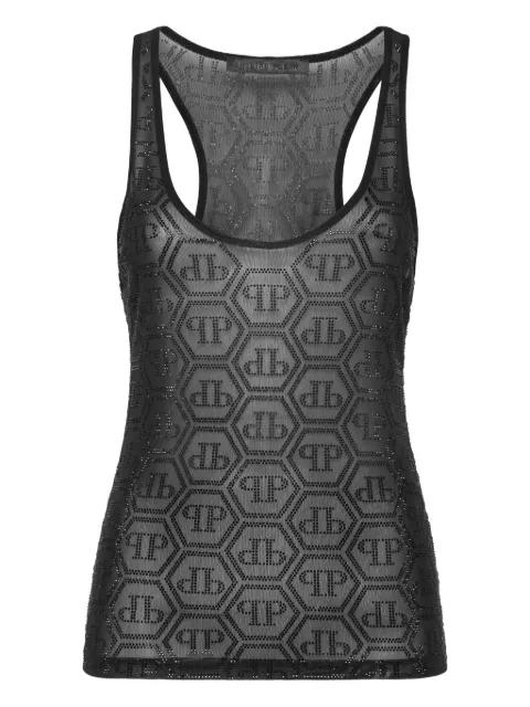 Monogram Strass tank top by PHILIPP PLEIN