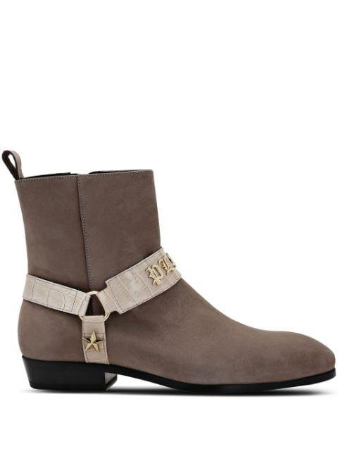 Nubuck suede ankle boots by PHILIPP PLEIN